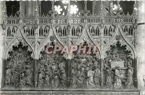 Ansichtskarte AK Amiens Somme la Cathedrale Vie de Saint Firmin 1er eveque d'Amiens Cloture du Choeur 1528 2 Grou