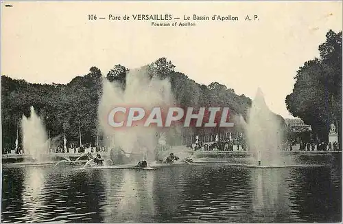 Cartes postales Parc de Versailles le Bassin d'Apollon