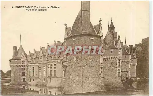 Ansichtskarte AK Bonnetable Sarthe le Chateau vue d'ensemble