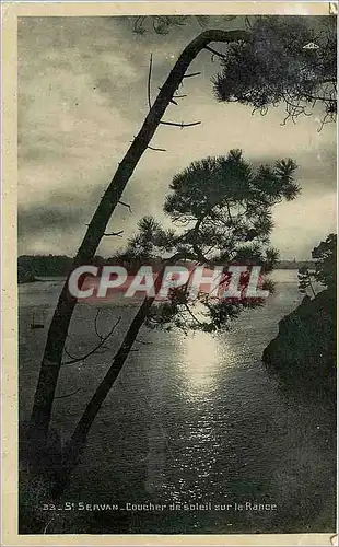 Cartes postales St Servan Coucher de Soleil sur la Rance