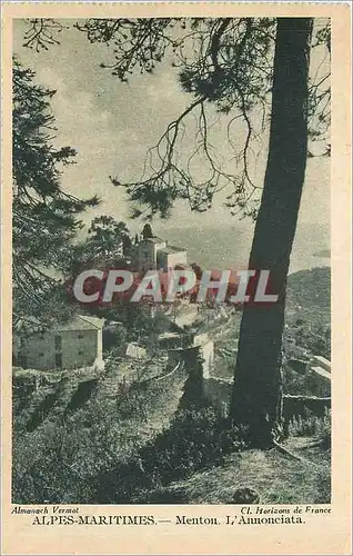 Cartes postales Alpes Maritimes Menton l'Annonciata