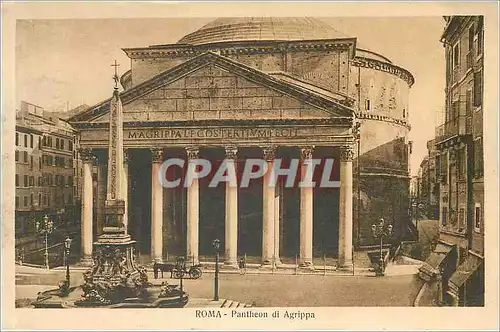 Ansichtskarte AK Roma Pantheon di Agrippa