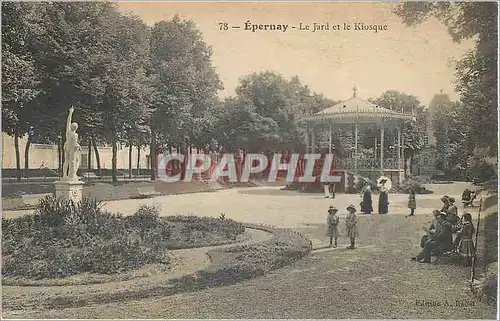 Cartes postales Epernay le Jard et le Kiosque