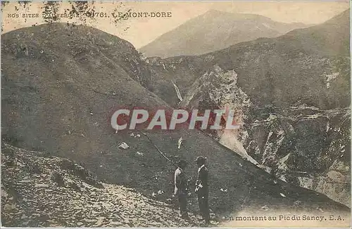 Ansichtskarte AK Nos Sites d'Auvergne le Mont Dore en montant au pic du Sancy