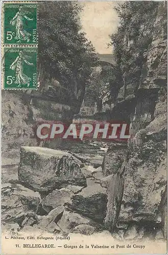 Cartes postales Bellegarde Gorges de la Valserine et Pont de Coupy