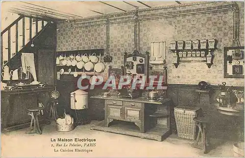 Cartes postales La Maison Electrique rue le peletier Paris la Cuisine Electrique Rue Pelletier Paris