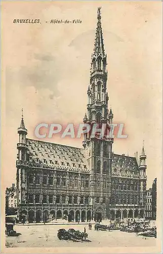 Cartes postales Bruxelles Hotel de Ville