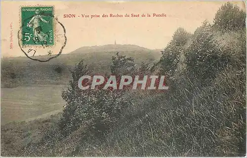 Cartes postales Sion vue prise des Roches du Saut de la Pucelle