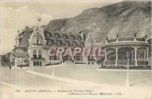 Ansichtskarte AK Saint Adresse Residence des Ministres Belges l'Hotellerie et le Kiosque de Musique