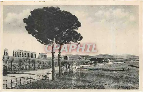 Ansichtskarte AK Roma Acqueduct de Claudie sur la via Appia Nuova