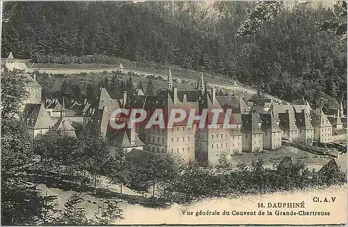 Cartes postales Dauphine vue generale du Couvent de la Grande Chartreuse
