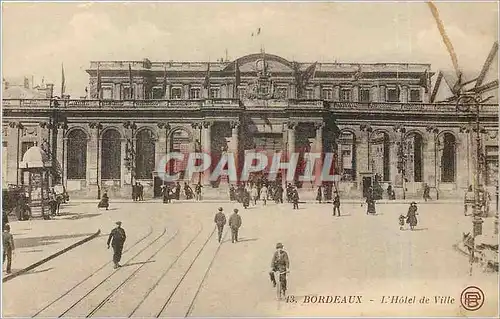 Cartes postales Bordeaux l'Hotel de Ville