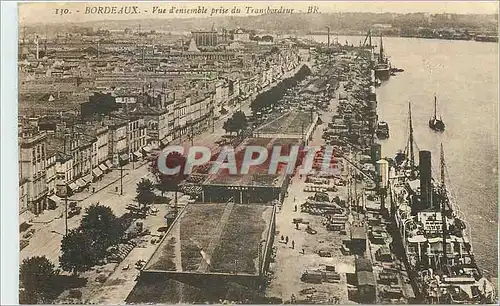 Ansichtskarte AK Bordeaux vue d'ensemble prise du Transbordeur