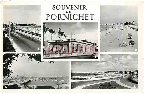 Ansichtskarte AK Pornichet le Casino le Remblai et la Plage la Plage le Port le Remblai la Plage et la vue vers l