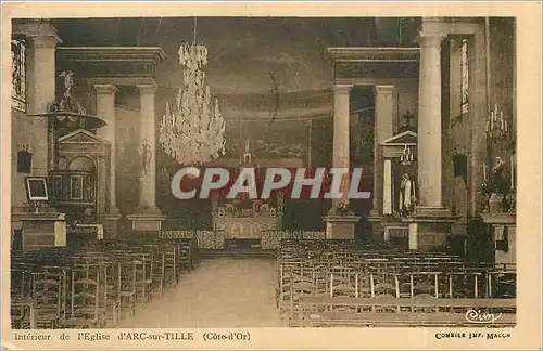Cartes postales Interieur de l'Eglise d'Arc sur Tille Cote d'Or