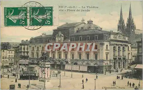 Cartes postales Clermont Ferrand P de D le Theatre Place de Jaude
