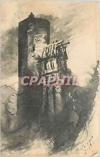 Ansichtskarte AK Paris Maison de victor Hugo Musee la Tourgue decrite dans quatre Vingt Treize dessin de Vicor Hu