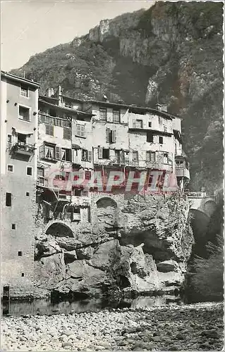 Moderne Karte Les Belles Alpes Francaises le Vercors Pont en Royans les maisons suspendues