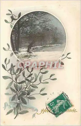 Cartes postales Heureux Annee Fleurs