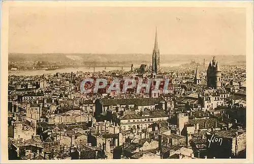 Ansichtskarte AK Bordeaux Gironde vue generale