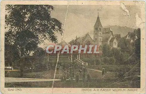 Cartes postales Bad Ems Partie A D Kaiser Wilhelm Kirche