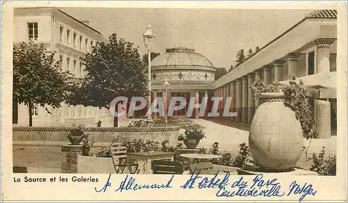 Cartes postales La Source et les Galeries Contrexeville