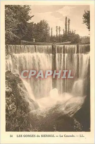 Ansichtskarte AK Les Gorges du Sierroz la cascade