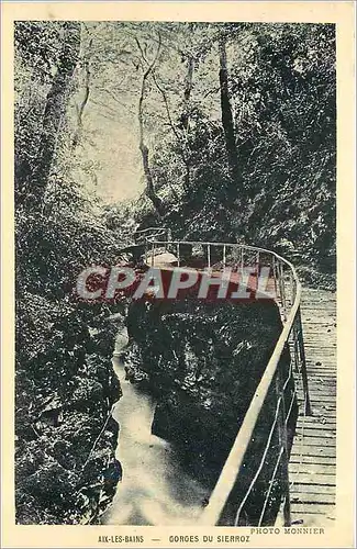Cartes postales Aix les Bains Gorges du Sierroz
