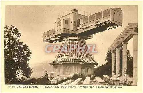 Cartes postales Aix les Bains solarium tournant invente par le Docteur Saidman