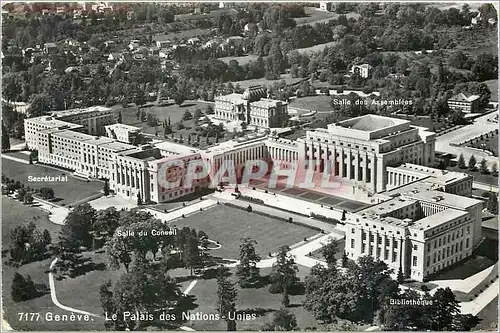 Cartes postales Geneve le palais des nations unies