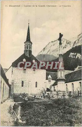 Cartes postales Dauphine Couvent de la Grande Chartreuse le Cimetiere