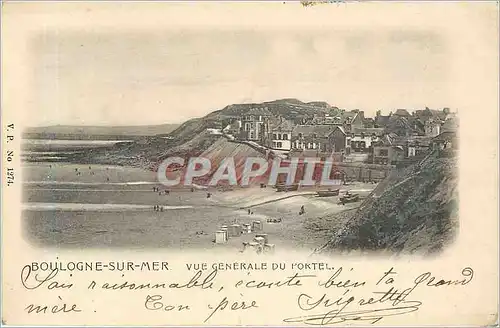 Cartes postales Boulogne sur mer vue generale du portel
