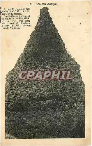 Cartes postales Autun Antique Pyramide antique