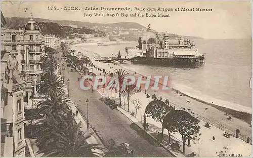 Ansichtskarte AK Nice Jetee Promenade Baie des Anges et Mont Boron