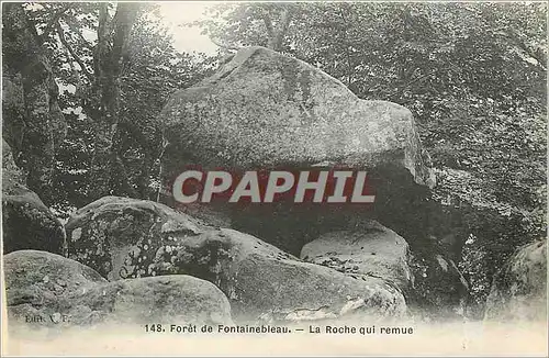 Cartes postales Foret de Fontainebleau la Roche qui remue