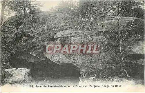 Cartes postales Foret de Fontainebleau la Grotte du Parjure Gorge du Houx