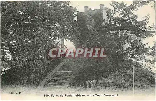 Ansichtskarte AK Foret de Fontainebleau la tour Denecourt