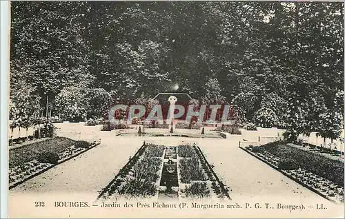 Cartes postales Bourges Jardin des Pres Fichaux
