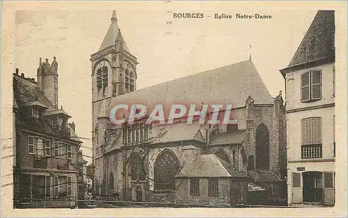 Ansichtskarte AK Bourges Eglise Notre Dame