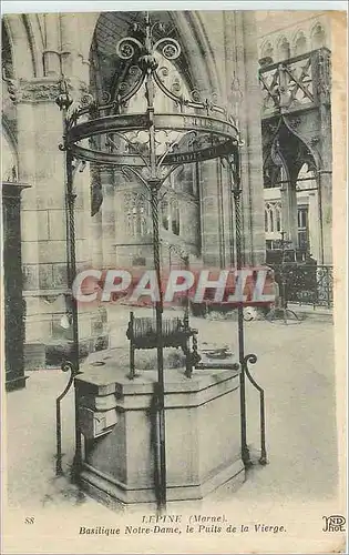 Cartes postales L'epine Marne Basilique Notre Dame le Puits de la Vierge