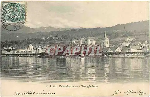 Cartes postales Evian les bains vue generale