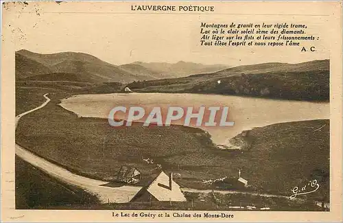 Ansichtskarte AK L'Auvergne pittoresque le lac de Guery et la chaine des Monts Dore