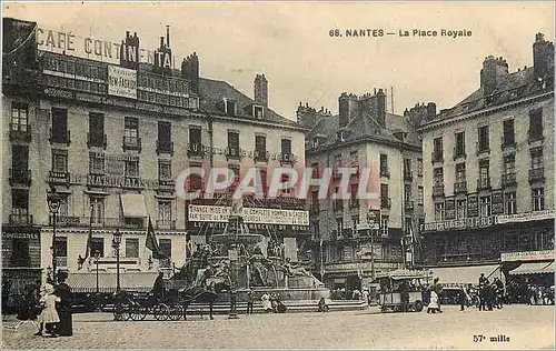 Cartes postales Nantes La Place Royale Marchand de glaces