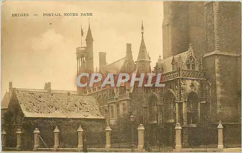 Cartes postales Bruges Portail Notre Dame