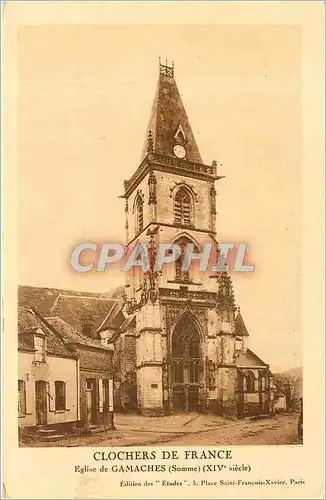 Cartes postales Clochers de France Eglise de Gamaches Somme XIV siecle