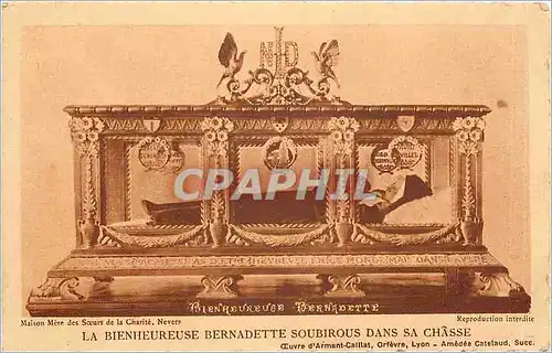 Cartes postales La Bienheureuse Bernadette Soubirous dans sa chasse