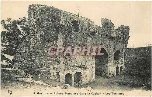 Cartes postales Guelma Ruines romaines dans la Casbah les Thermes