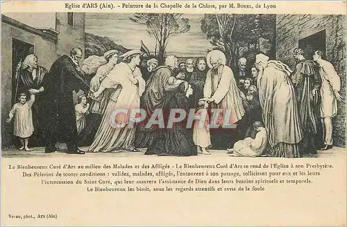 Cartes postales Eglise d'Ars Ain Peinture de la Chapelle de la Chasse par M Borel de Lyon
