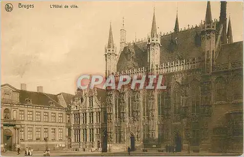 Cartes postales Bruges l'Hotel de Ville