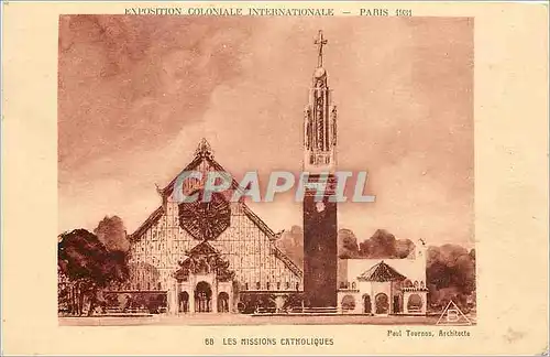 Cartes postales Exposition coloniale internationale Paris les missions catholiques